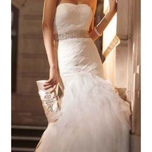 Beautiful wedding dress.